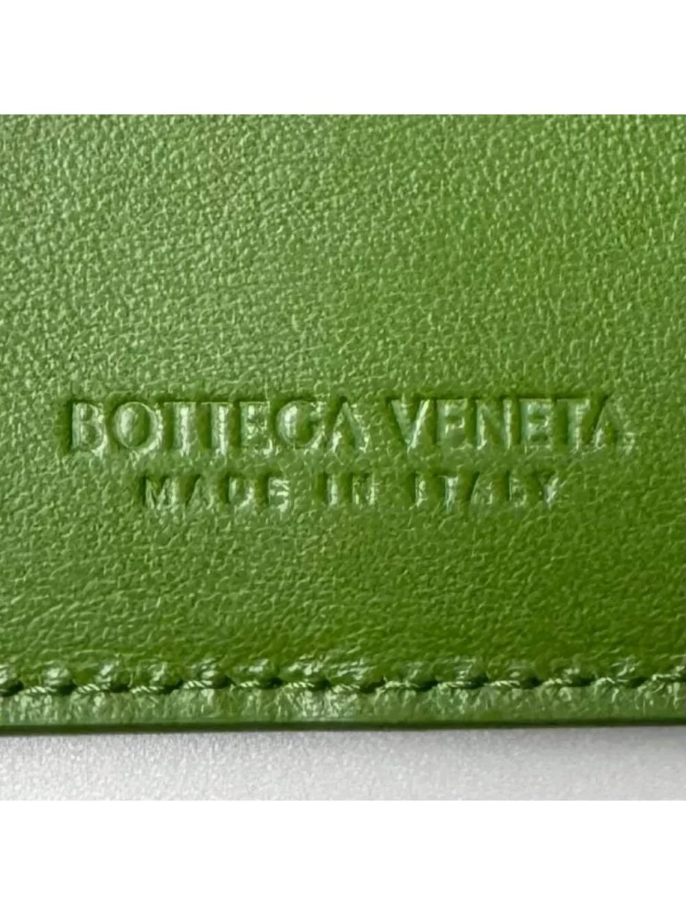 Bottega Veneta Cassette Bifold Wallet Green